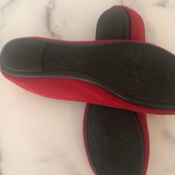 Red Round Toe Walker Flats DailyShoes SanFrancisco - Picture 5 of 5